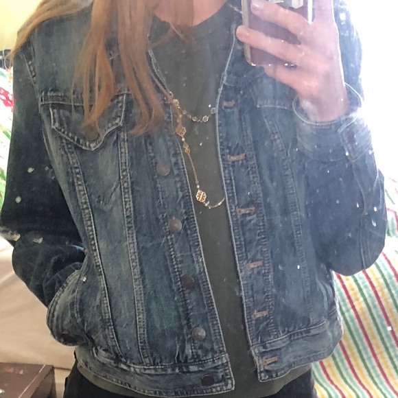 Express denim jacket women’s EUC size large - Picture 3 of 4